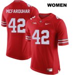 Women's NCAA Ohio State Buckeyes Lloyd McFarquhar #42 College Stitched Authentic Nike Red Football Jersey GZ20P44RF